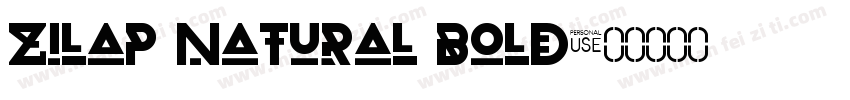 Zilap Natural Bold字体转换